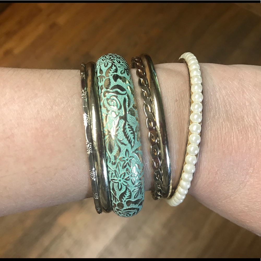 Gold Bracelet Set